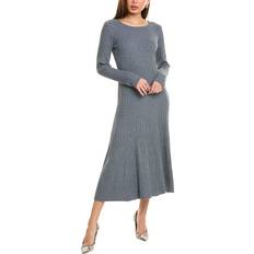 Gray - Knitted Dresses Vince Camuto Midi Sweaterdress