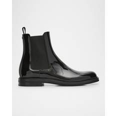 Dolce & Gabbana Boots Dolce & Gabbana Men's Patent Leather Chelsea Boots Nero