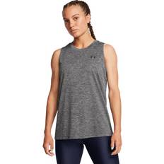 Blue Tank Tops Under Armour Women's UA Tech Twist Tank Gray