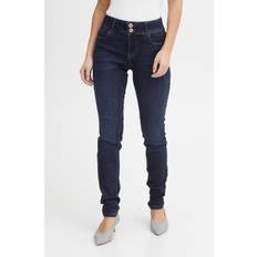 PULZ Jeans PZSUZY HW Curved Skinny Blå för Dam Blue (27/30)