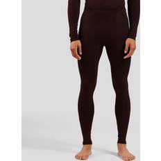 Fitness - Herren Lange Unterhosen Odlo Performance Warm Leggings Herren fudge braun