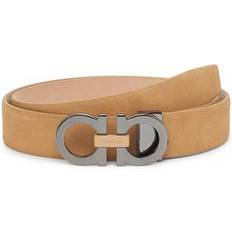 Beige - Uomo Cinture Ferragamo Men's Cut-to-Size Adjustable Leather Belt Light Camel