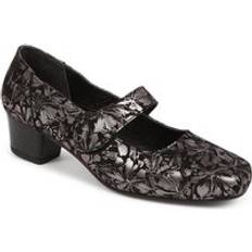 Pavers Patterned Smart Mary Janes Black