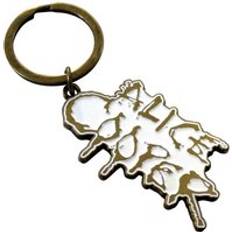 Dripping Logo Keyring Keychain - Gold