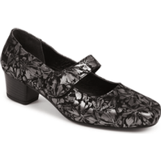 Pavers Patterned Smart Mary Janes Black