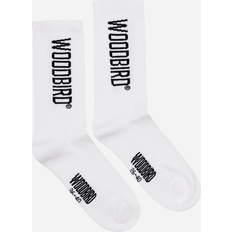 Woodbird Undertøj Woodbird Tennis Logo Socks White-Black