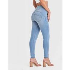 WR.UP Snug Jeans High Waisted Full Length Jeans Light Blue