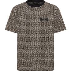 Balmain Men Clothing Balmain Monogram Jacquard T-shirt noir