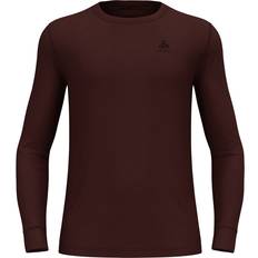 Dame - Naturfarvet Svedundertøj Odlo W Top Crew Neck L/S Merino Uldundertrøje