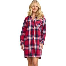 Rød Natkjoler Damella Flannel Nightshirt - Red Pattern-2