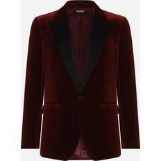 Man - XXXS Jassen Dolce & Gabbana Velvet Tuxedo Jacket Bordeaux