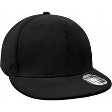 Beechfield Flat Peak Rapper Cap Pack of Black One
