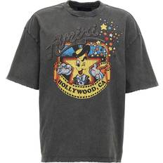 Amiri T-Shirts Amiri Amiri-Mr. Hollywood T Shirt Nero-Uomo