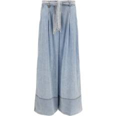 Zimmermann Byxor & Shorts Zimmermann Jeans Med Vida Ben Och Kontrastsömmar - Blue
