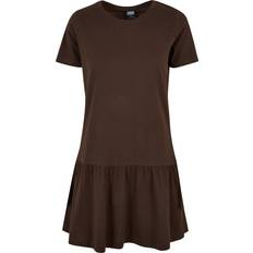 Vestidos Urban Classics T-Shirt-Kleid, Damen Valance Marron