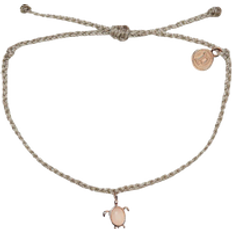 Pura Vida Sea Turtle Rose Gold Bracelet - Light Grey