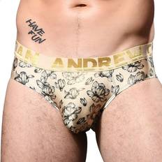 Andrew Christian Vaatteet Andrew Christian Almost Naked Floral Shimmer Brief Gold