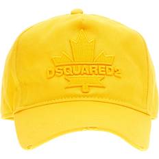 Women - Yellow Caps DSquared2 Logo Embroidery Baseball Cap U