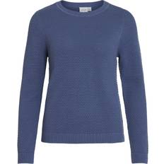 Vila Dalo Basic Knitted Pullover - Vintage Indigo