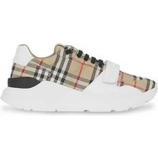 Burberry Trainers Burberry Men's New Ramsey Check Sneakers Archive Beige