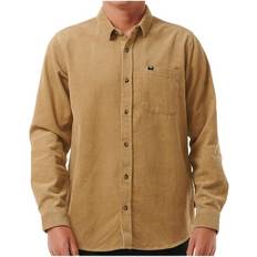 Cuero Camisas Rip Curl Classic Surf Cord L/S Shirt Shirt XXL, sand/brown