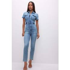 Good American Jumpsuits & Overalls Good American Fit For Success Stretch-Denim Jumpsuit Blue