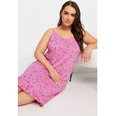 Nightgowns Yours Frill Hem Chemise Pink