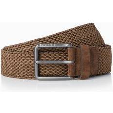 Titane Accessoires Porsche Design Casual Pin Buckle Chino Belt cognac, titanium