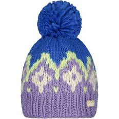 Beanies Barts Retro Wool Knitted Bobble Hat - Purple