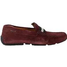 Herr - Röda Loafers Bally Loafers, male, Red, Comfortable Suede Loafers