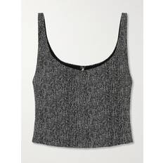 Staud Gray Wells Tank Top TXHB Textured Herrin