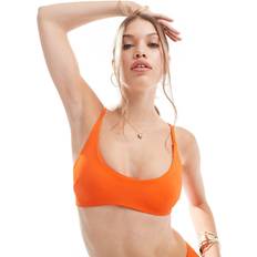 ASOS DESIGN Maya mix and match skinny crop bikini top in orange