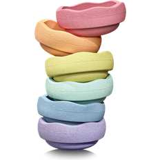 Stapelsten Stapelstein Rainbow Pastel 6 1 set