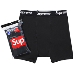 Supreme Men's Underwear Supreme Supreme x Hanes Boxer Briefs (4 Pack) 'Black'