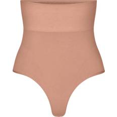 Second Skin High Waist Thong Tan