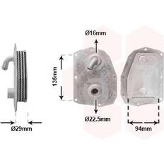 SsangYong Koelsystemen Van Wezel Oliekoeler 30013724