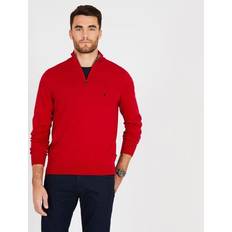 Nautica Men Jumpers Nautica Big & Tall Quarter-Zip Mock-Neck Sweater