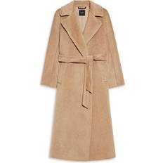 XXXS Vêtements d'extérieur Weekend Max Mara Tempera Wool Blend Wrap Coat Camel