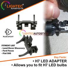 2x H7 LED Headlight Bulb Adapter Clips