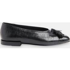 Heel Ballerinas Whistles Women's Cilou Tassel Croc Ballet Pump Black