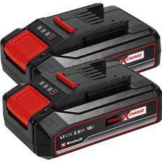 Einhell 2.5Ah 18V Power X-Change Li-Ion Battery Pack of 2