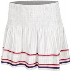 Lang Rokken Lucky in Love Long Berry Smocked Rok Dames - Wit