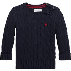 18-24M Maglioni di Lana Polo Ralph Lauren Baby Cable Knit Cotton Jumper - Navy