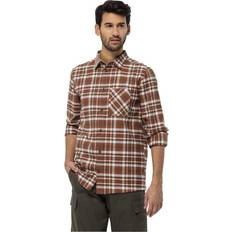 Flanellhemd - Violett Hemden Jack Wolfskin Herren, Hemd, Bergweg Shirt M, Violett