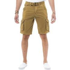 X-Ray Belted Double Pocket Cargo Shorts - New Khaki
