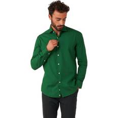 OppoSuits Glorious Solid Button-Up Shirt - Green