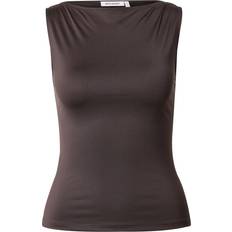 Weekday Annie Boat Neck Tank Top - Brown