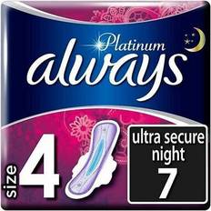 Always Platinum Secure Night Size 4 with Wings Pads x7