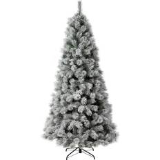 Decorative Items The Holiday Aisle Guillema Pre-Lit Lighted White/Green Christmas Tree 90"