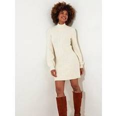 White Dresses Joe Browns Cosy Nights Knitted Dress Cream